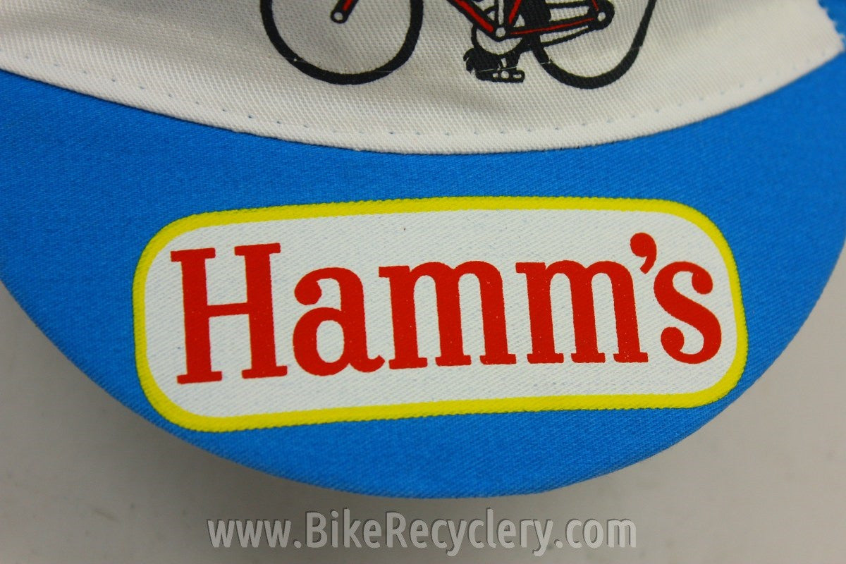 NOS Vintage Hamms Beer Cycling Cap: Hipsters Dream Hat