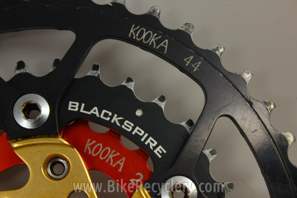 Kooka I-Beam Hellfire Camo Crankset & Chainrings: 175mm 44/32/24t