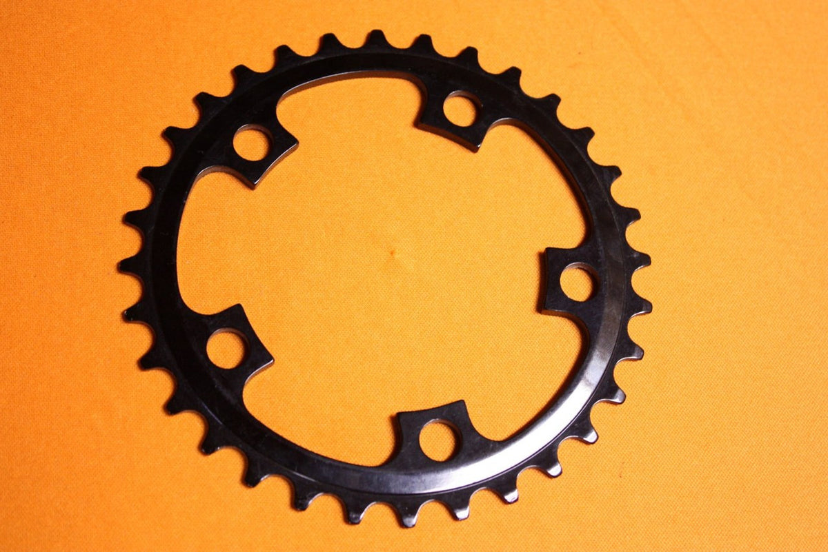 NOS Kooka Chainring: Anodized Black 32T 94 BCD