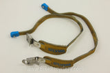 Silva Toe Straps: Tan Leather, Side Boulsters, Italian