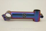 Custom Serotta Threadless Stem: Chameleon Paint 1" 120mm x 26.0mm Purple Green Red