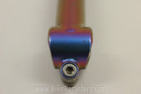 Custom Serotta Threadless Stem: Chameleon Paint 1" 120mm x 26.0mm Purple Green Red