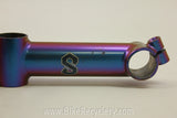 Custom Serotta Threadless Stem: Chameleon Paint 1" 120mm x 26.0mm Purple Green Red