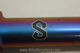 Custom Serotta Threadless Stem: Chameleon Paint 1" 120mm x 26.0mm Purple Green Red