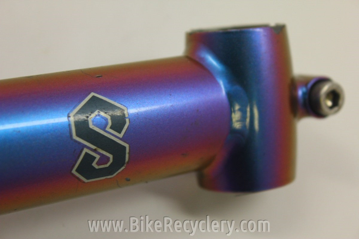 Custom Serotta Threadless Stem: Chameleon Paint 1" 120mm x 26.0mm Purple Green Red