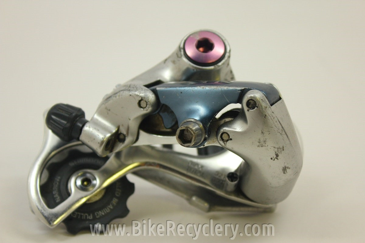 Shimano XTR RD-M900 Rear Derailleur: Short-cage, Purple SRP Bolt
