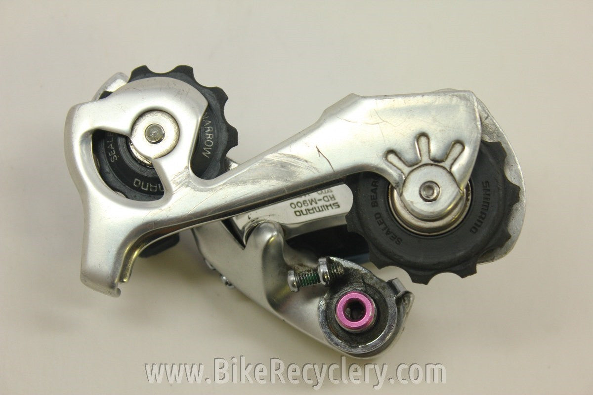 Shimano XTR RD-M900 Rear Derailleur: Short-cage, Purple SRP Bolt