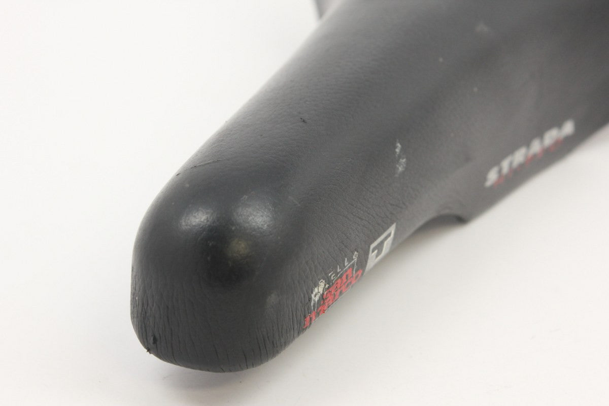 Vintage San Marco Strada Hi-Pro Saddle: Ti Rails, Leather 1990's