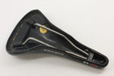Vintage San Marco Strada Hi-Pro Saddle: Ti Rails, Leather 1990's