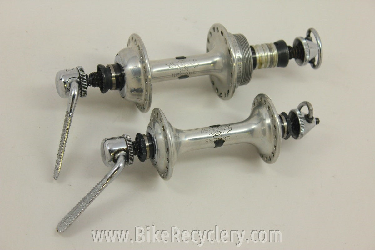 Campagnolo Nuovo Record Hubset: Small Flange, 36H, W/ Flat Skewers Near MINT