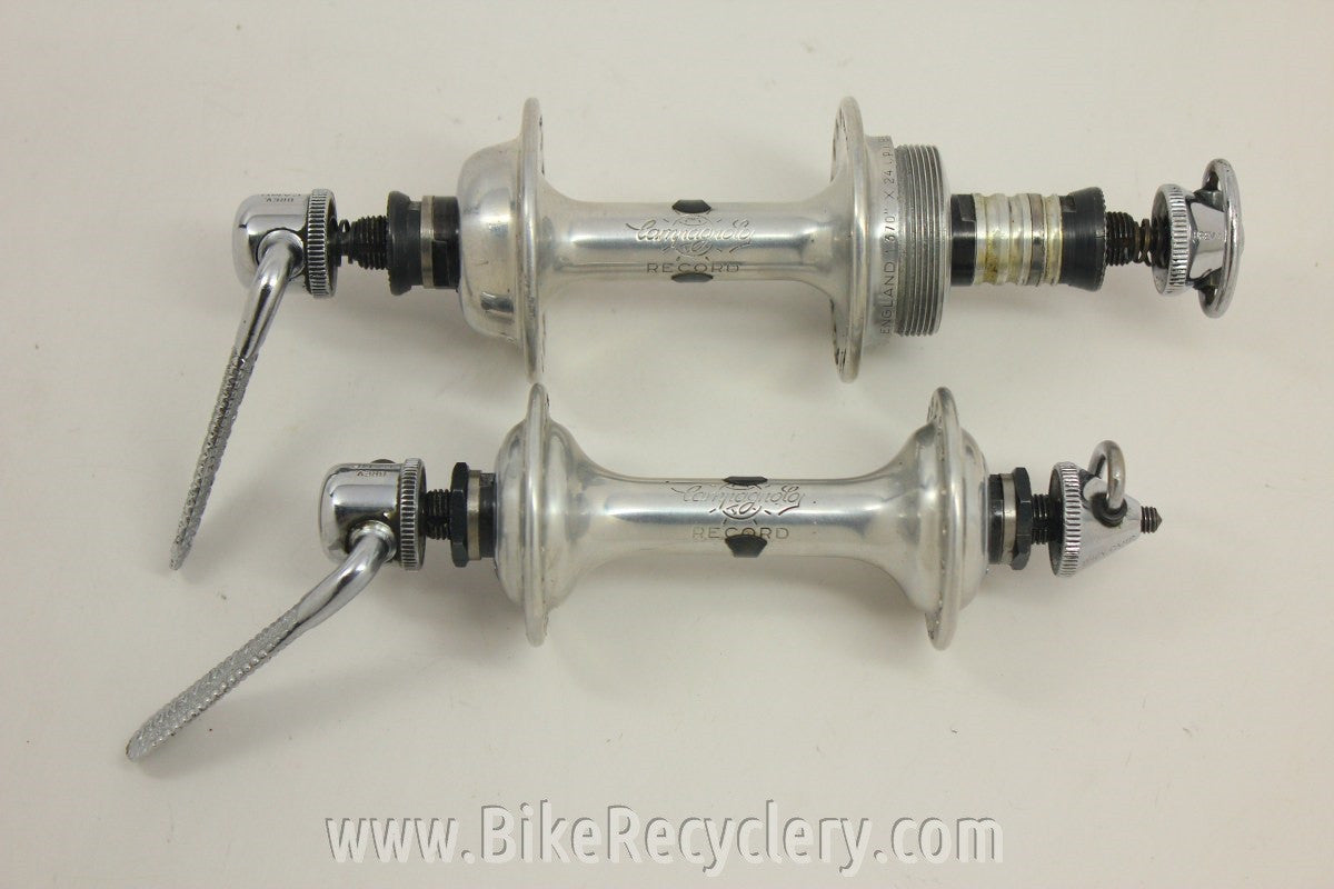 Campagnolo Nuovo Record Hubset: Small Flange, 36H, W/ Flat Skewers Near MINT