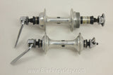 Campagnolo Nuovo Record Hubset: Small Flange, 36H, W/ Flat Skewers Near MINT