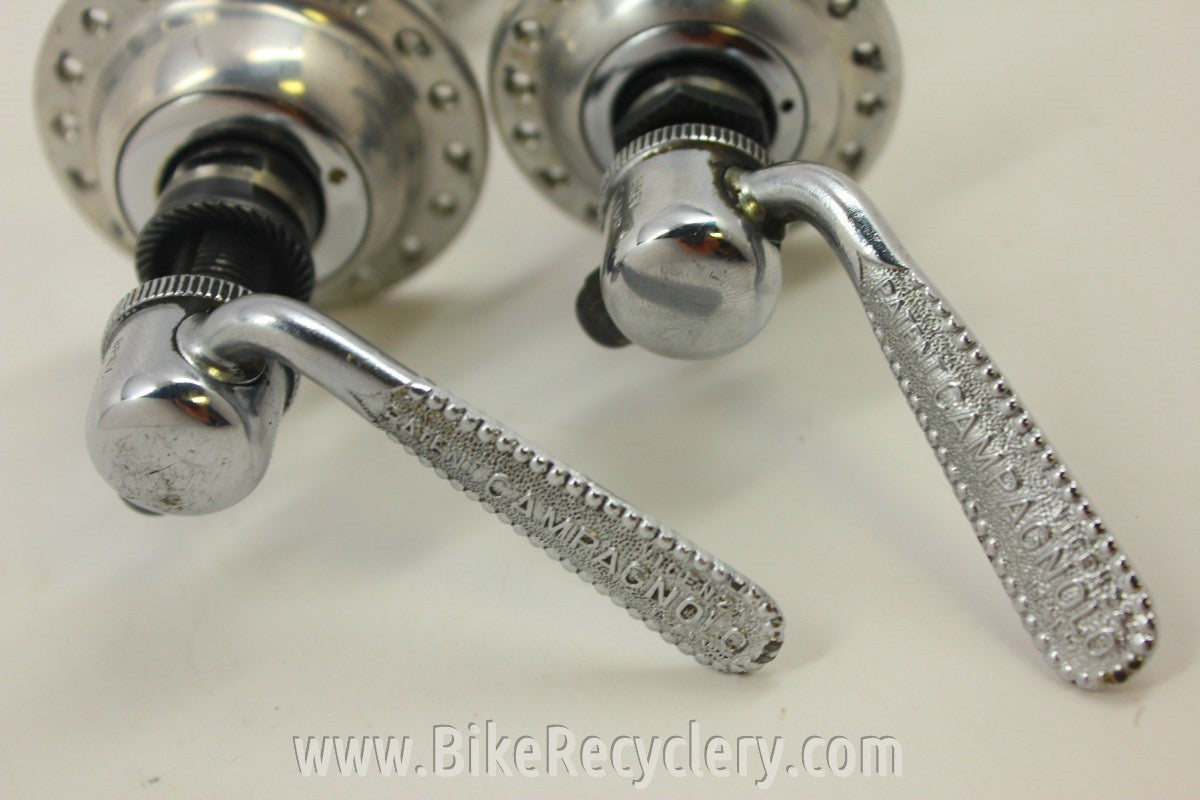 Campagnolo Nuovo Record Hubset: Small Flange, 36H, W/ Flat Skewers Near MINT
