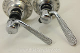 Campagnolo Nuovo Record Hubset: Small Flange, 36H, W/ Flat Skewers Near MINT