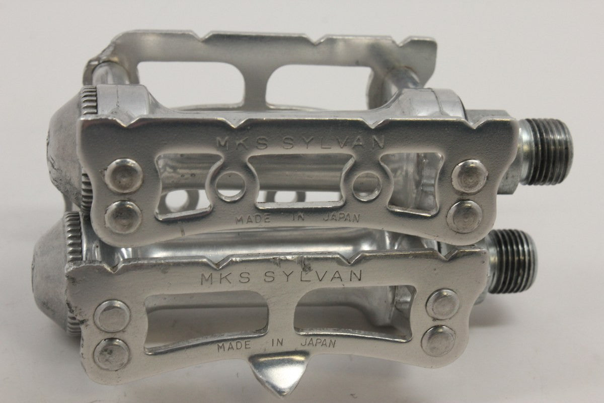 MKS Sylvan Track Pedals: Silver