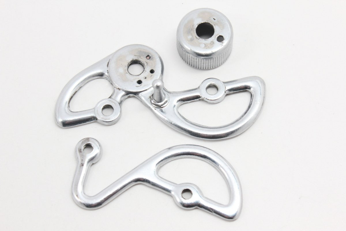 1st GEN 1963 Campagnolo Record Rear Derailleur Steel Bearing Pulleys Model 1020 Steel-plated Bronze RARE & MINT