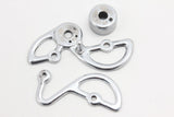 1st GEN 1963 Campagnolo Record Rear Derailleur Steel Bearing Pulleys Model 1020 Steel-plated Bronze RARE & MINT