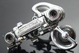 1st GEN 1963 Campagnolo Record Rear Derailleur Steel Bearing Pulleys Model 1020 Steel-plated Bronze RARE & MINT