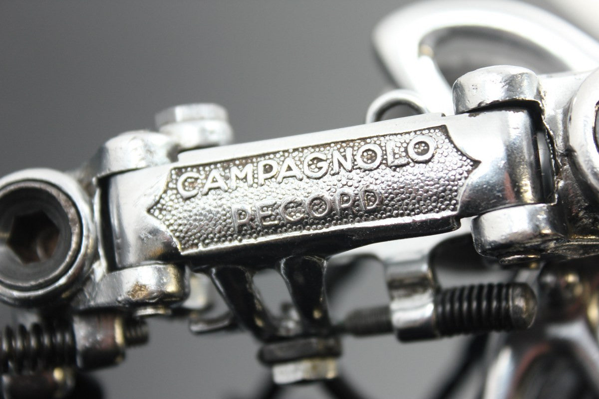 1st GEN 1963 Campagnolo Record Rear Derailleur Steel Bearing Pulleys Model 1020 Steel-plated Bronze RARE & MINT