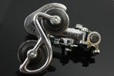 1st GEN 1963 Campagnolo Record Rear Derailleur Steel Bearing Pulleys Model 1020 Steel-plated Bronze RARE & MINT