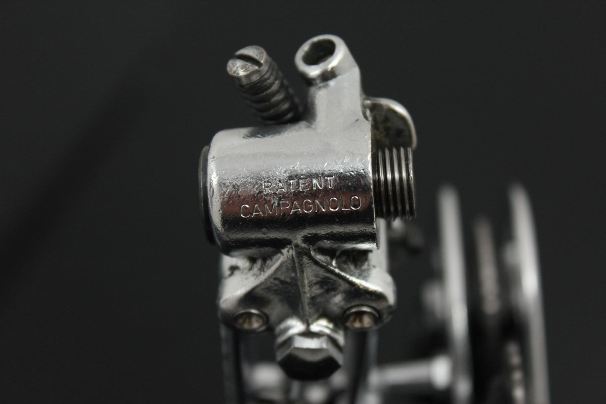 1st GEN 1963 Campagnolo Record Rear Derailleur Steel Bearing Pulleys Model 1020 Steel-plated Bronze RARE & MINT
