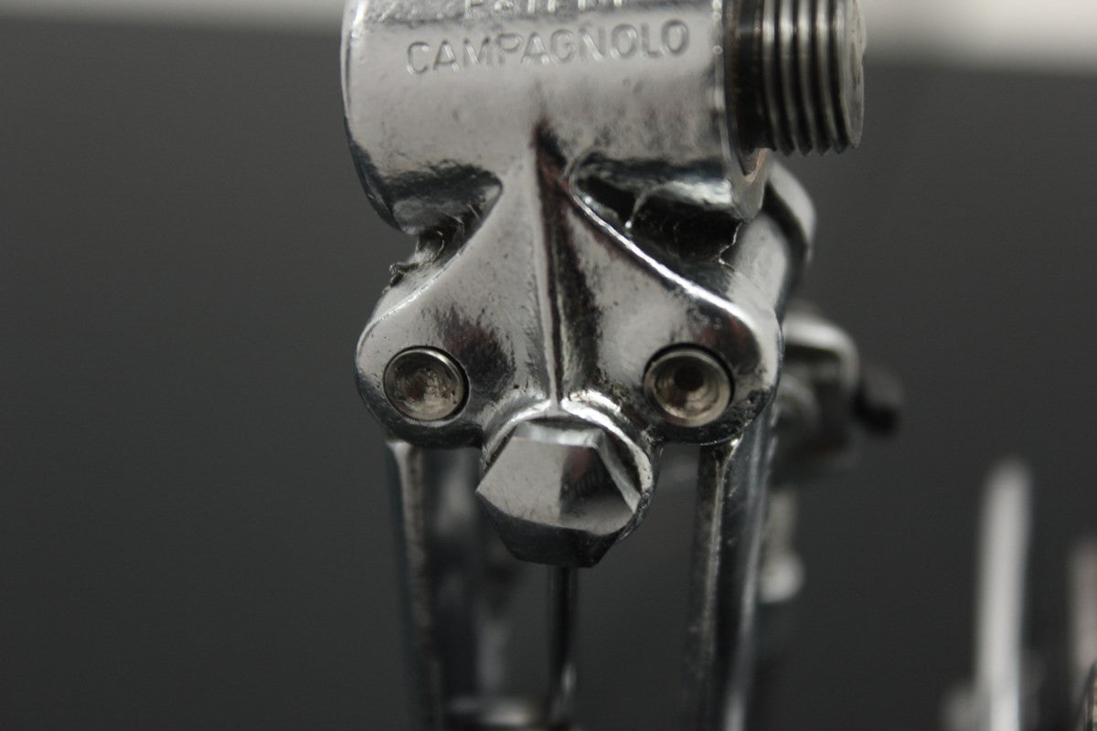 1st GEN 1963 Campagnolo Record Rear Derailleur Steel Bearing Pulleys Model 1020 Steel-plated Bronze RARE & MINT