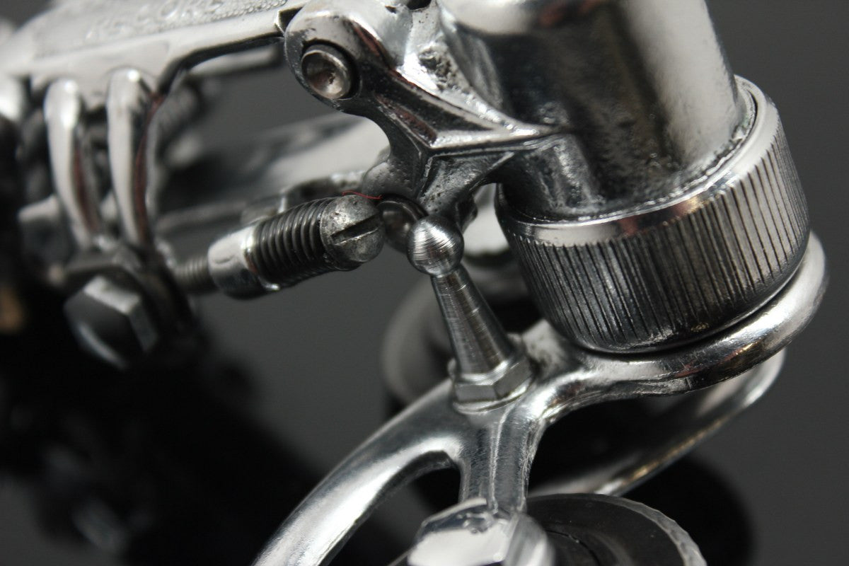 1st GEN 1963 Campagnolo Record Rear Derailleur Steel Bearing Pulleys Model 1020 Steel-plated Bronze RARE & MINT