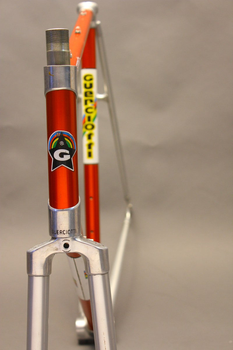 Guerciotti Sprint Road Bike Frame & Fork: Aluminum Bonded, Red / Silver 60cm