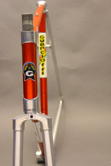 Guerciotti Sprint Road Bike Frame & Fork: Aluminum Bonded, Red / Silver 60cm