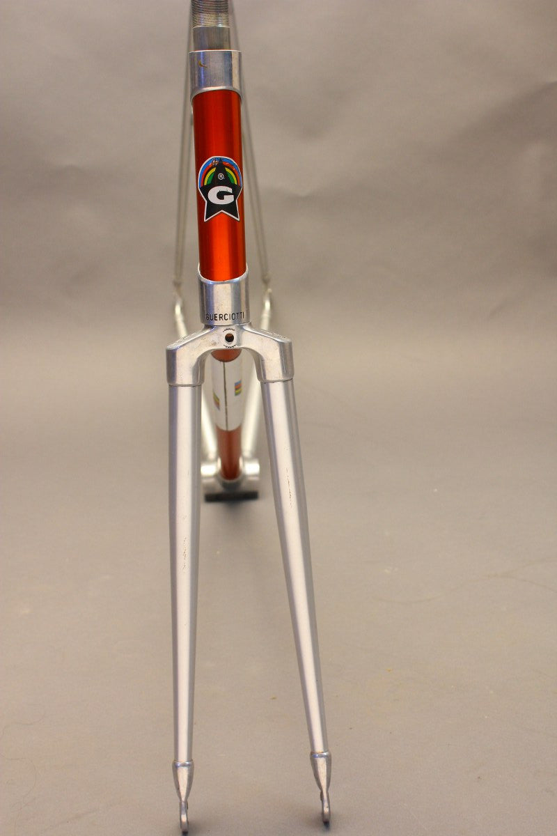 Guerciotti Sprint Road Bike Frame & Fork: Aluminum Bonded, Red / Silver 60cm