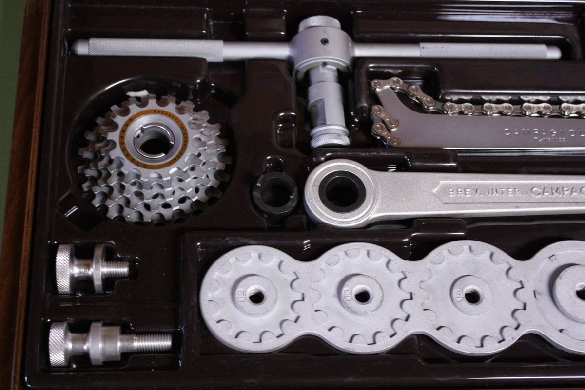 Campagnolo Freewheel Tool Kit: Wooden Box, Includes 13-23t Freewheel NOS