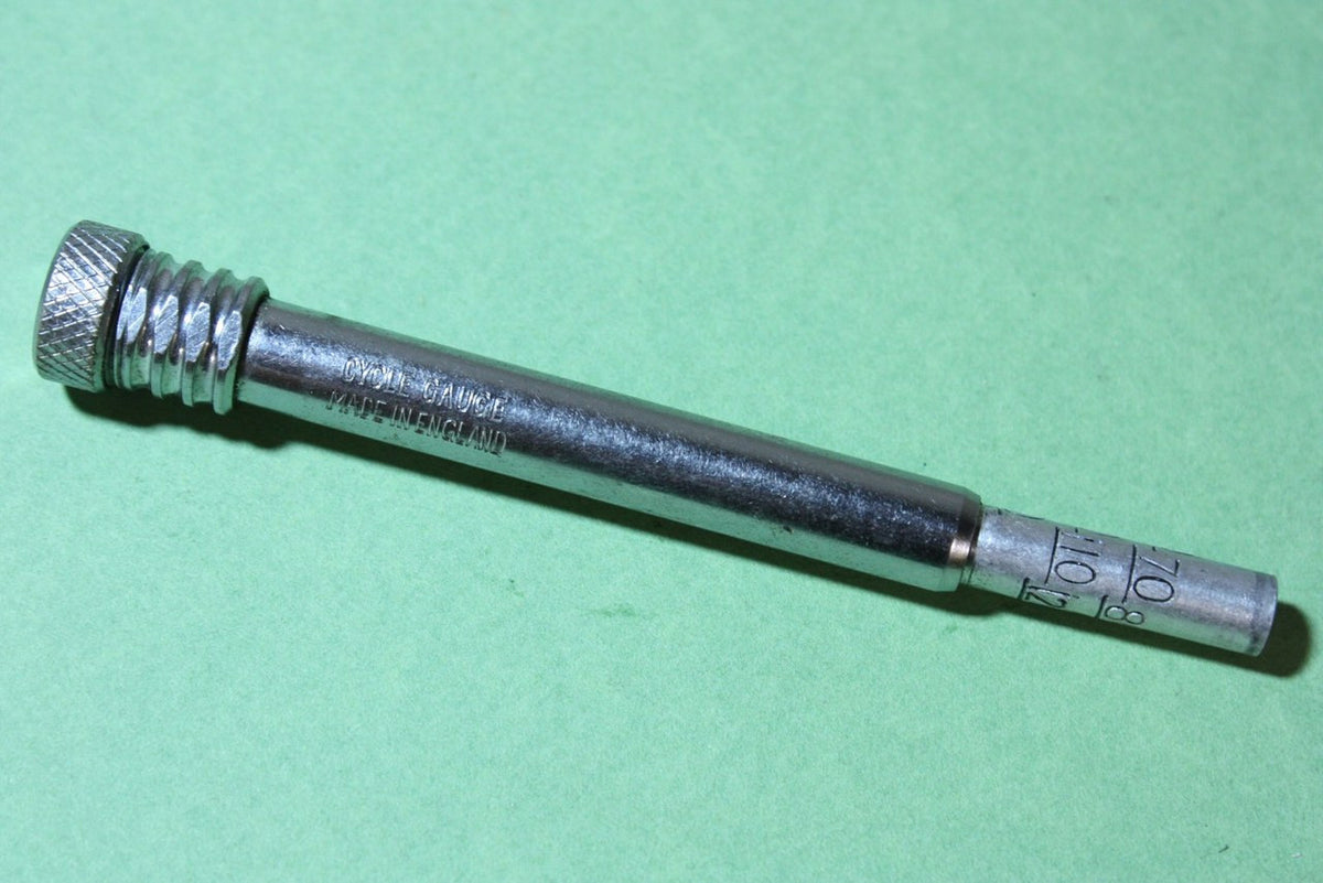 Vintage Presta Tire Gauge: Cycle Gauge Made in England