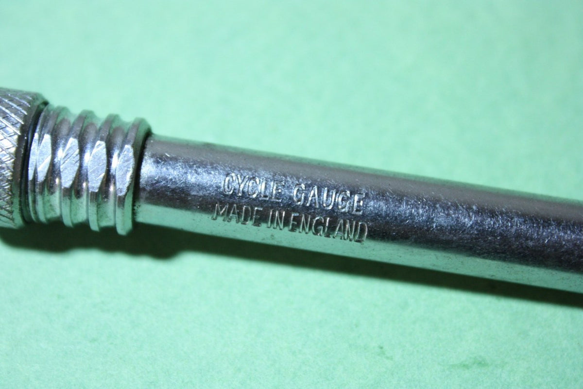 Vintage Presta Tire Gauge: Cycle Gauge Made in England