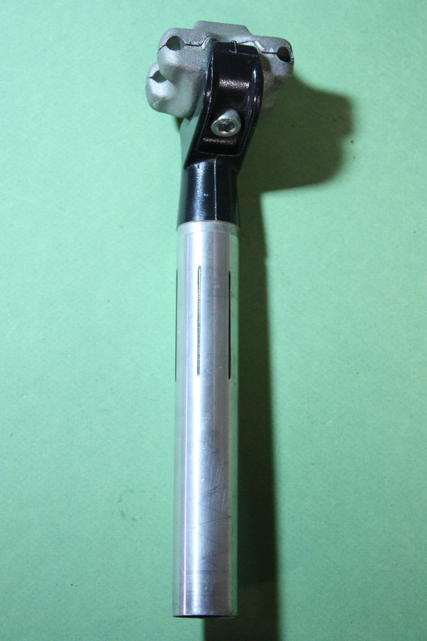 ITM Fluted Seatpost: 25.0, Silver/black, Super Record Clone