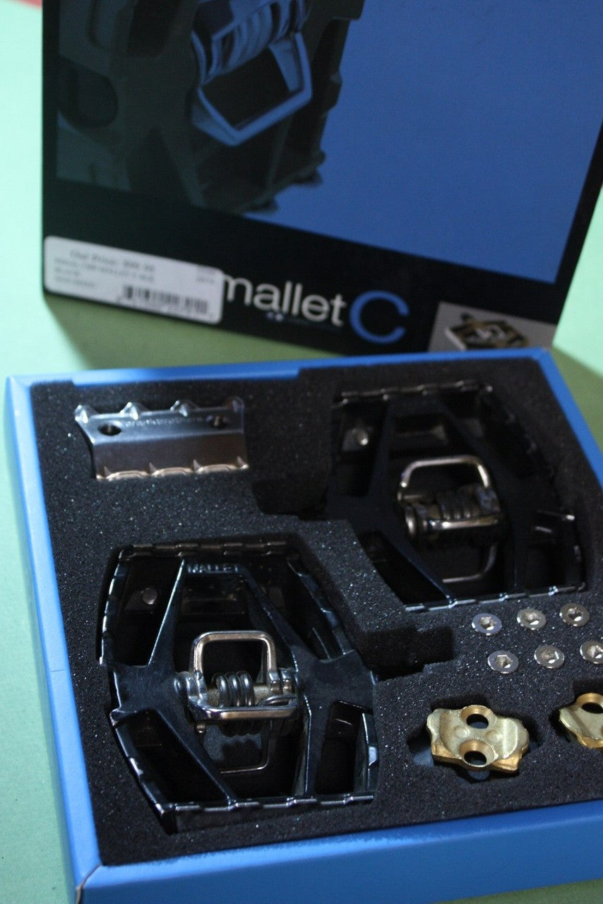 Crank Brothers Mallet-C Clipless Pedals w/New Cleats: EXC