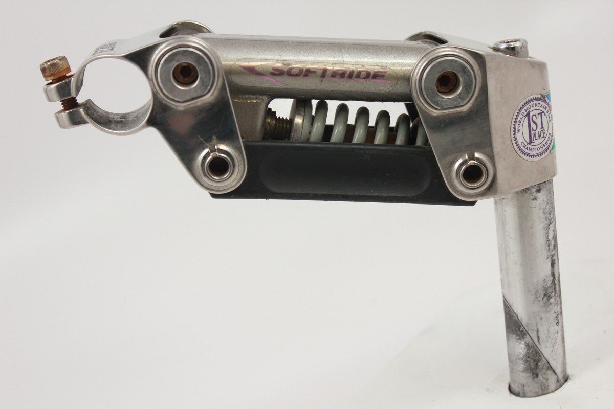 Softride Quill Suspension Stem: 140mm x 25.4mm Silver