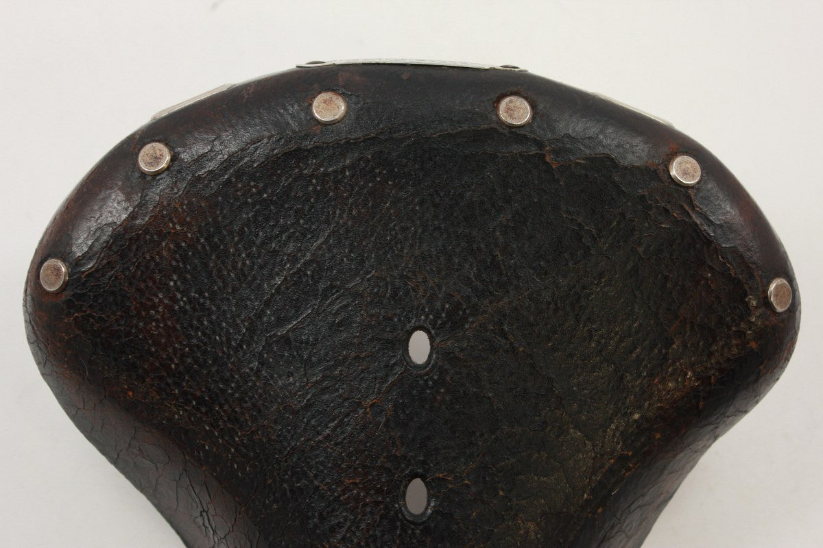 Vintage 1970's Brooks B72 Leather Saddle: Brown, Original Clamp, Nice Patina