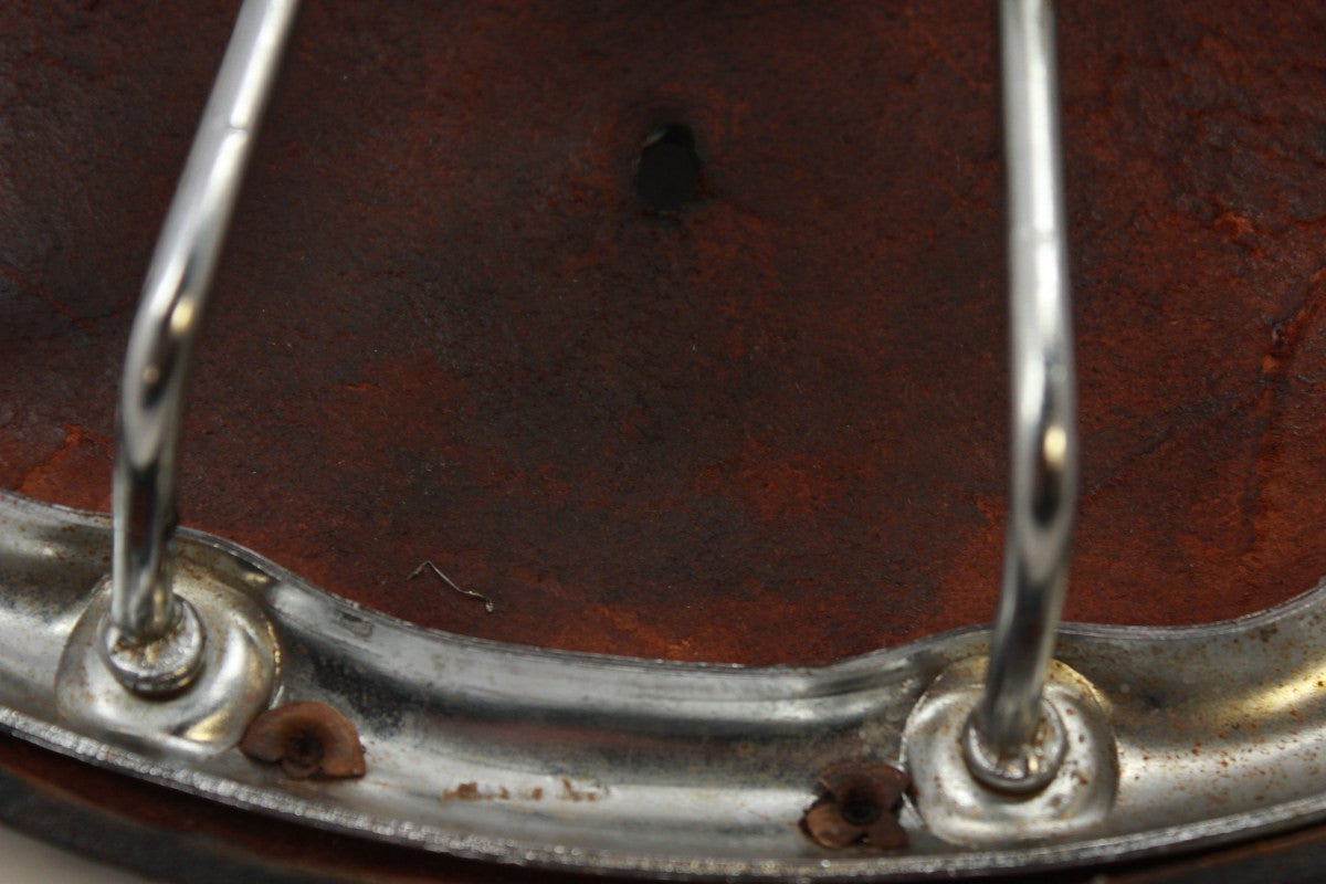 Vintage 1970's Brooks B72 Leather Saddle: Brown, Original Clamp, Nice Patina