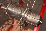 White Industries Ti / Velocity Synergy 26" Wheelset: Red Anodized, 32H 8/9/10sp Rim Brake