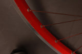 White Industries Ti / Velocity Synergy 26" Wheelset: Red Anodized, 32H 8/9/10sp Rim Brake