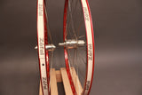 White Industries Ti / Velocity Synergy 26" Wheelset: Red Anodized, 32H 8/9/10sp Rim Brake