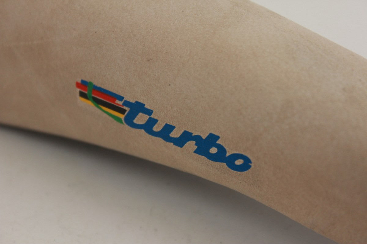 NOS Selle Italia Turbo Suede Leather Saddle, White, 1986