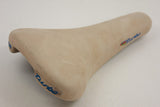 NOS Selle Italia Turbo Suede Leather Saddle, White, 1986