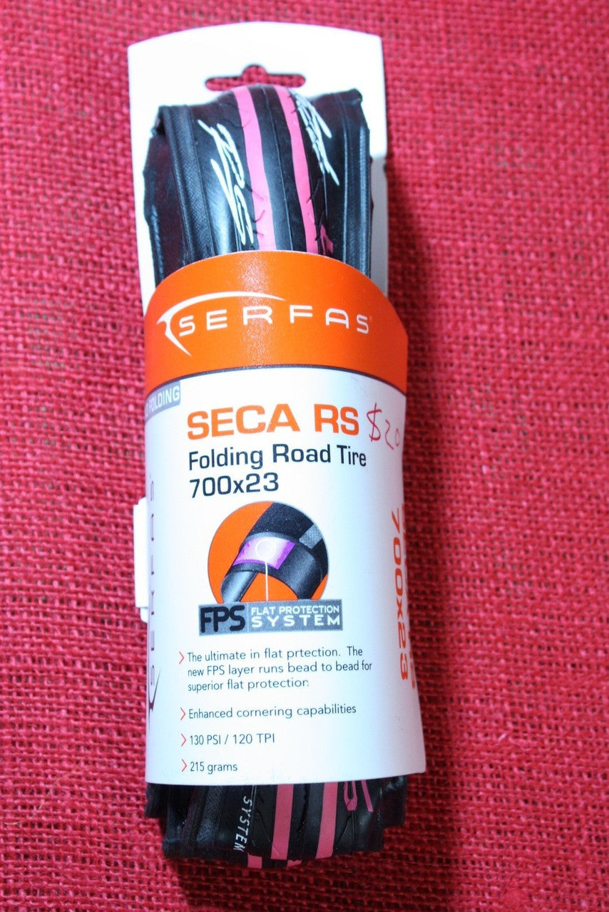 Serfas Seca RS 700x23: Pink / Black, NEW