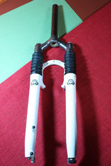 Manitou Mars Elite Fork: 80m, TPC Compression, 1 1/8" White, Air, Disc / V-brake