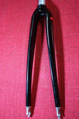 Icon Air Rail Carbon Threaded Fork: 1" Road, Black