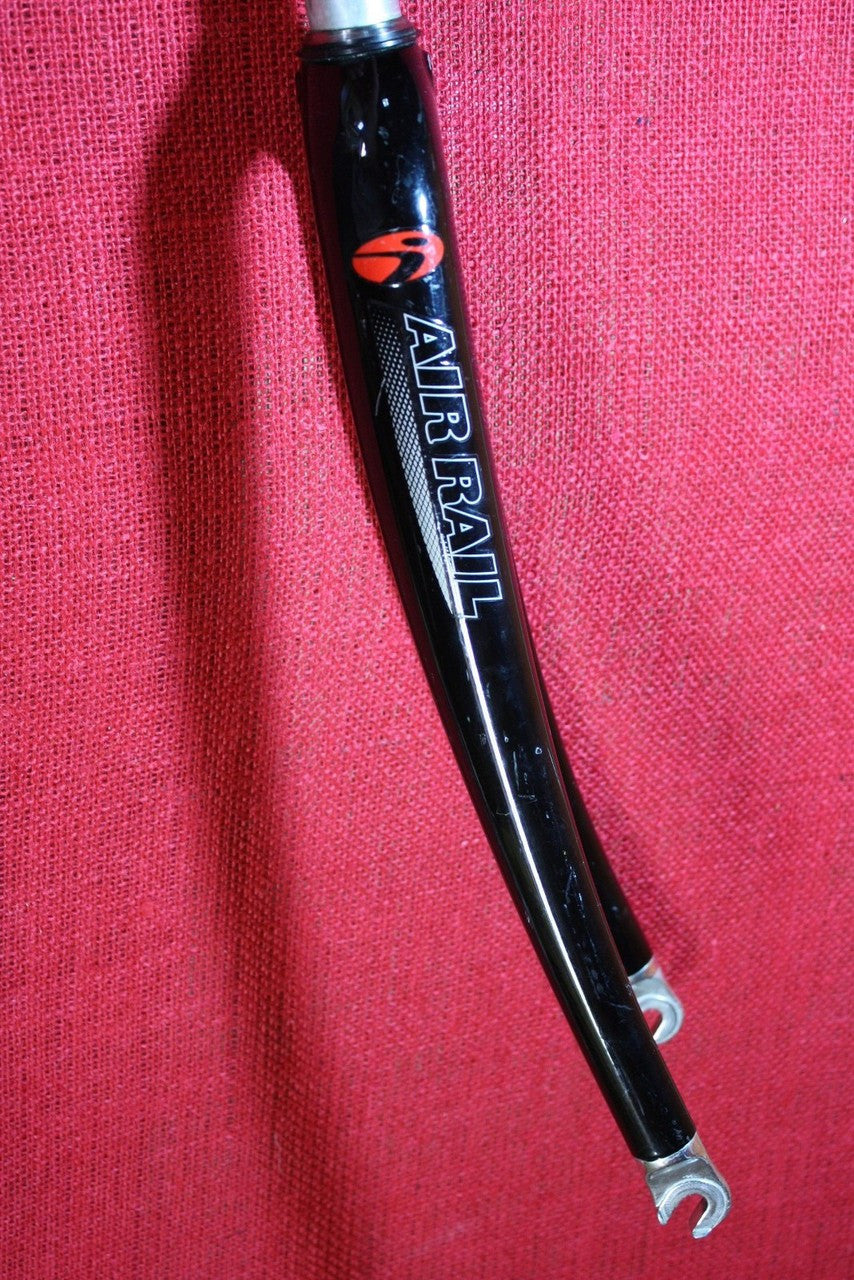 Icon Air Rail Carbon Threaded Fork: 1" Road, Black