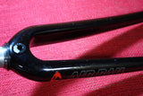 Icon Air Rail Carbon Threaded Fork: 1" Road, Black