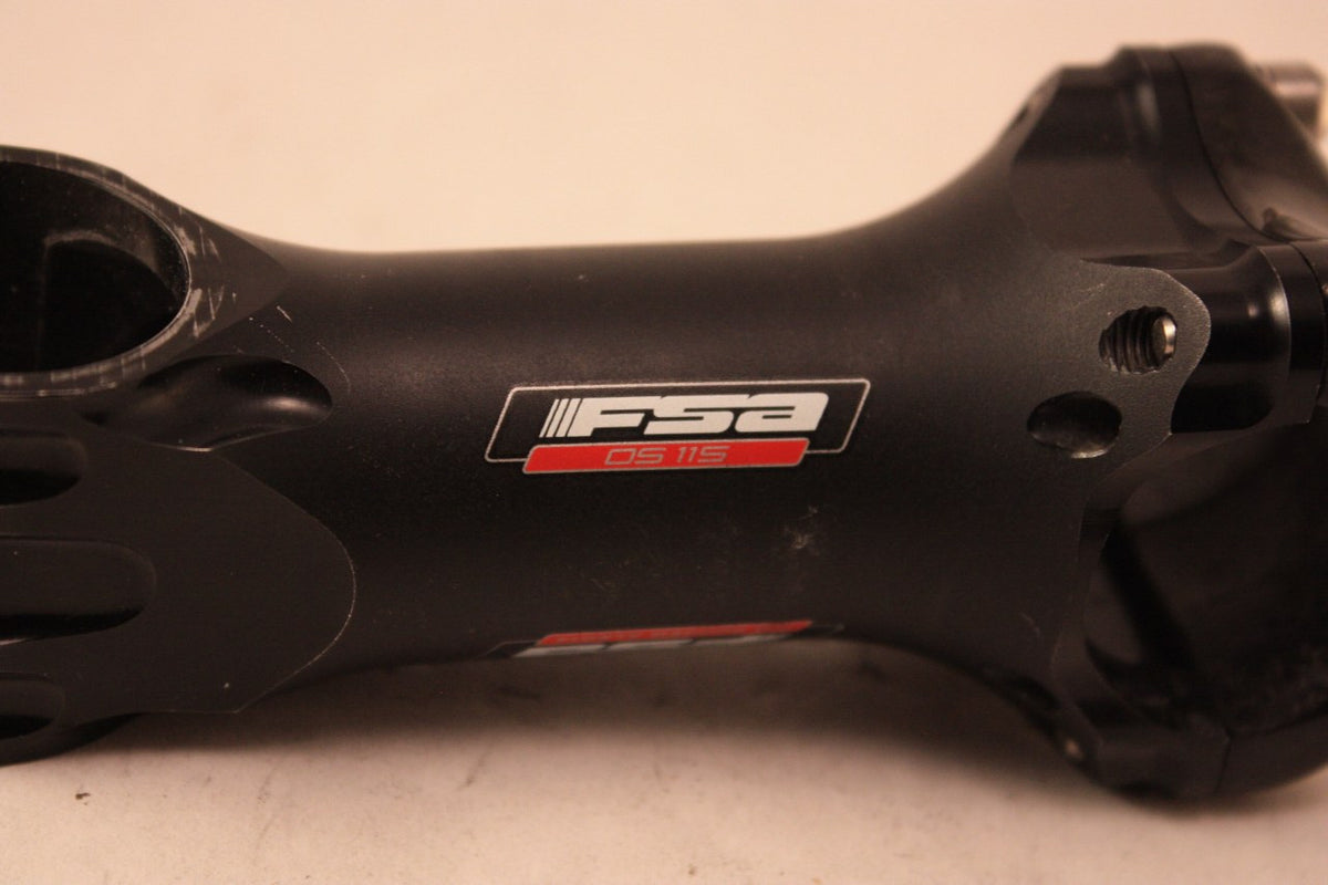 FSA OS 115 Threadless Stem: Alloy/carbon, Ti bolts, 100mm, 6 degree, 31.8mm