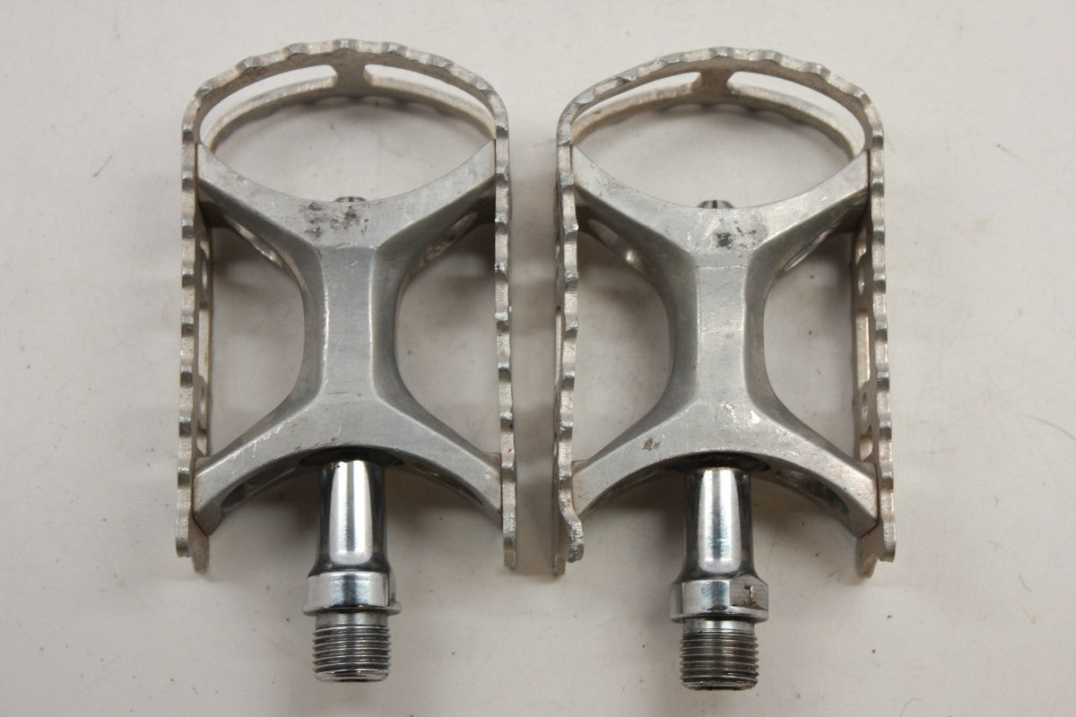 Suntour BMX Pedals: 9/16" Silver RARE